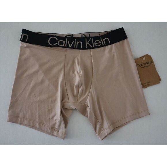 Calvin Klein NB3113P 200 Men's Size Small Beige, Ultra-Soft Modal Boxer Briefs - Picture 1 of 4